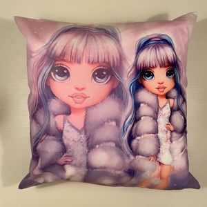 RAINBOW HIGH DOLL VIOLET accent pillow